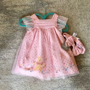Disney Baby Pink Tulle Winnie the Pooh Dress NWT